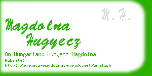 magdolna hugyecz business card